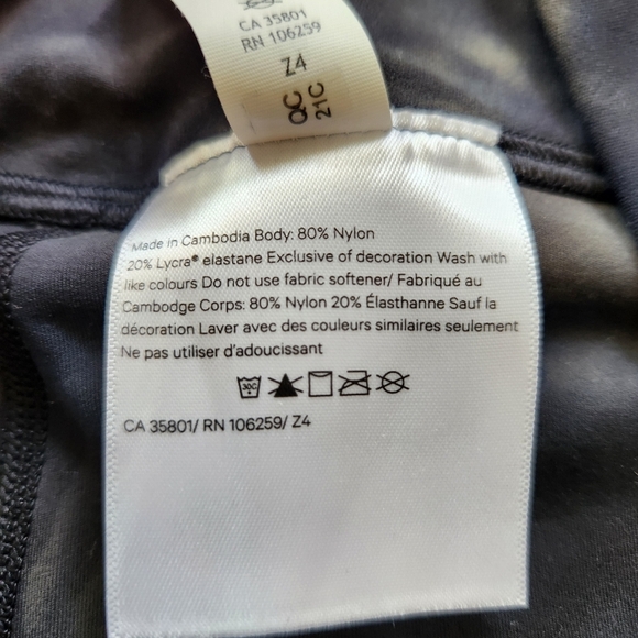 Lululemon Align High Rise Legging Size 18 Diamond Dye Graphite Grey Bronze Green - Picture 3 of 6